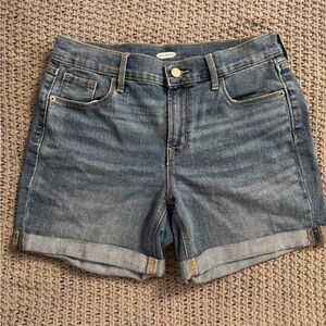 Old Navy Blue Jean Shorts with Cuffed Hem